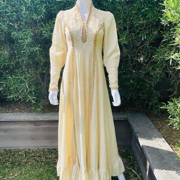 Vintage Union Made Victorian Revival Dress - Picture 2 of 13